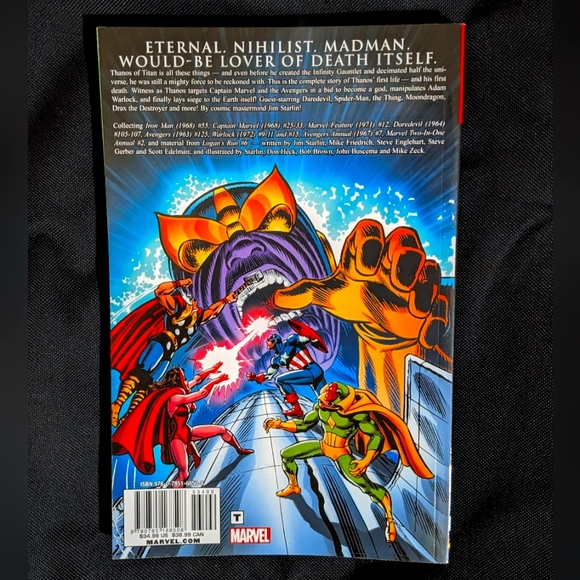 Marvel | The Avengers Vs Thanos | Trade Paperback 🔥 Comic Book | NM - Picture 5 of 5